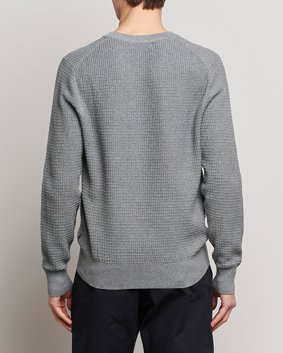 Homme | Pulls Et Tricots | J.Lindeberg | Arthur Structure Organic Cotton Crew Neck Light Grey