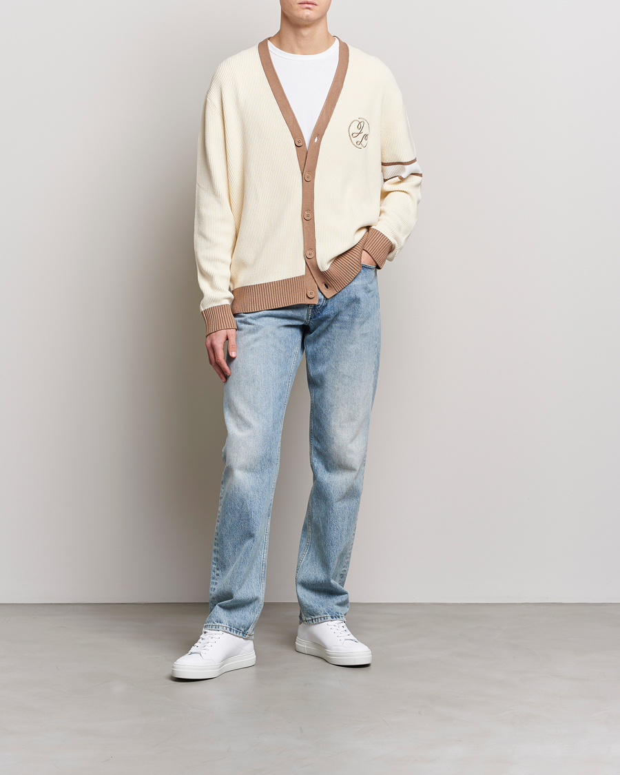 Homme | Pulls Et Tricots | J.Lindeberg | Gerard Jacquard Cardigan Turtledove