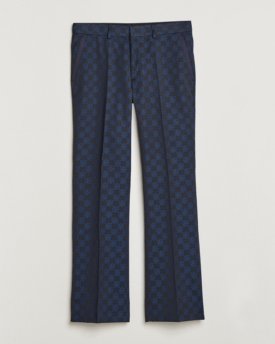 Homme | Pantalons | J.Lindeberg | Gomor JL Jacquard Trousers Navy