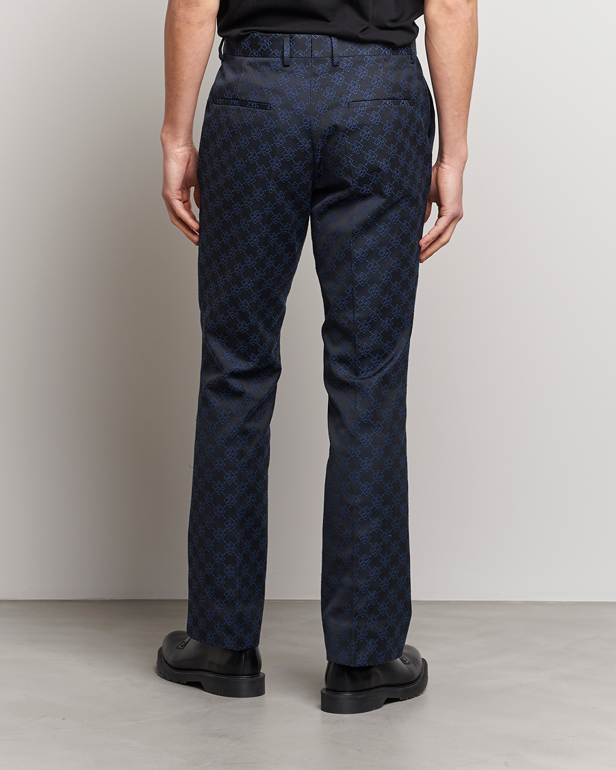 Homme | Pantalons | J.Lindeberg | Gomor JL Jacquard Trousers Navy