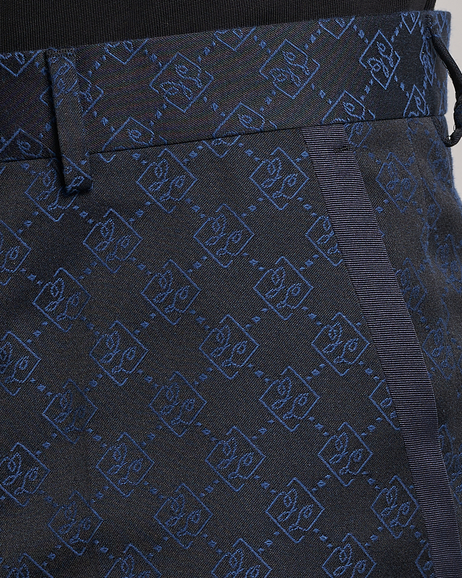 Homme | Pantalons | J.Lindeberg | Gomor JL Jacquard Trousers Navy