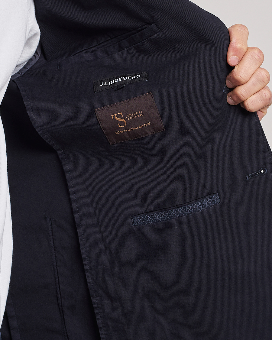 Homme | Blazers | J.Lindeberg | Hopper Cotton Garment Dye Blazer Navy