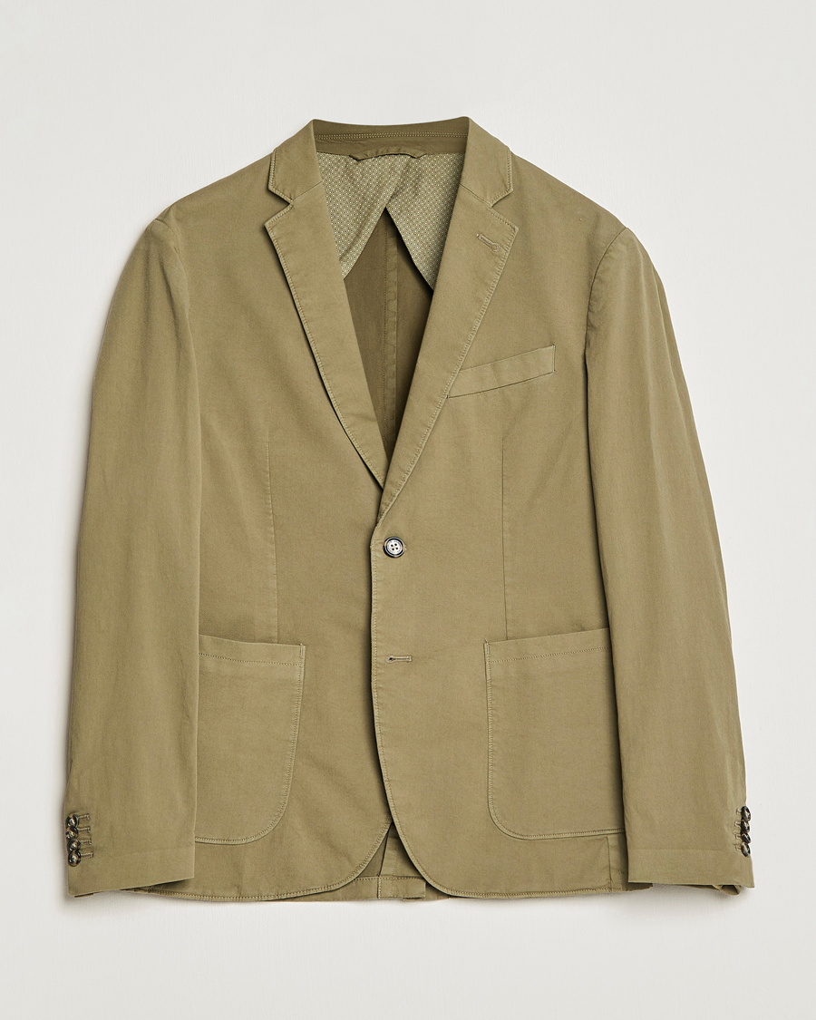 Homme | Blazers | J.Lindeberg | Hopper Cotton Garment Dye Blazer Aloe