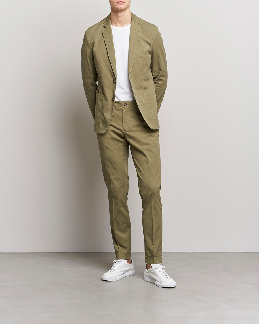 Homme | Blazers | J.Lindeberg | Hopper Cotton Garment Dye Blazer Aloe
