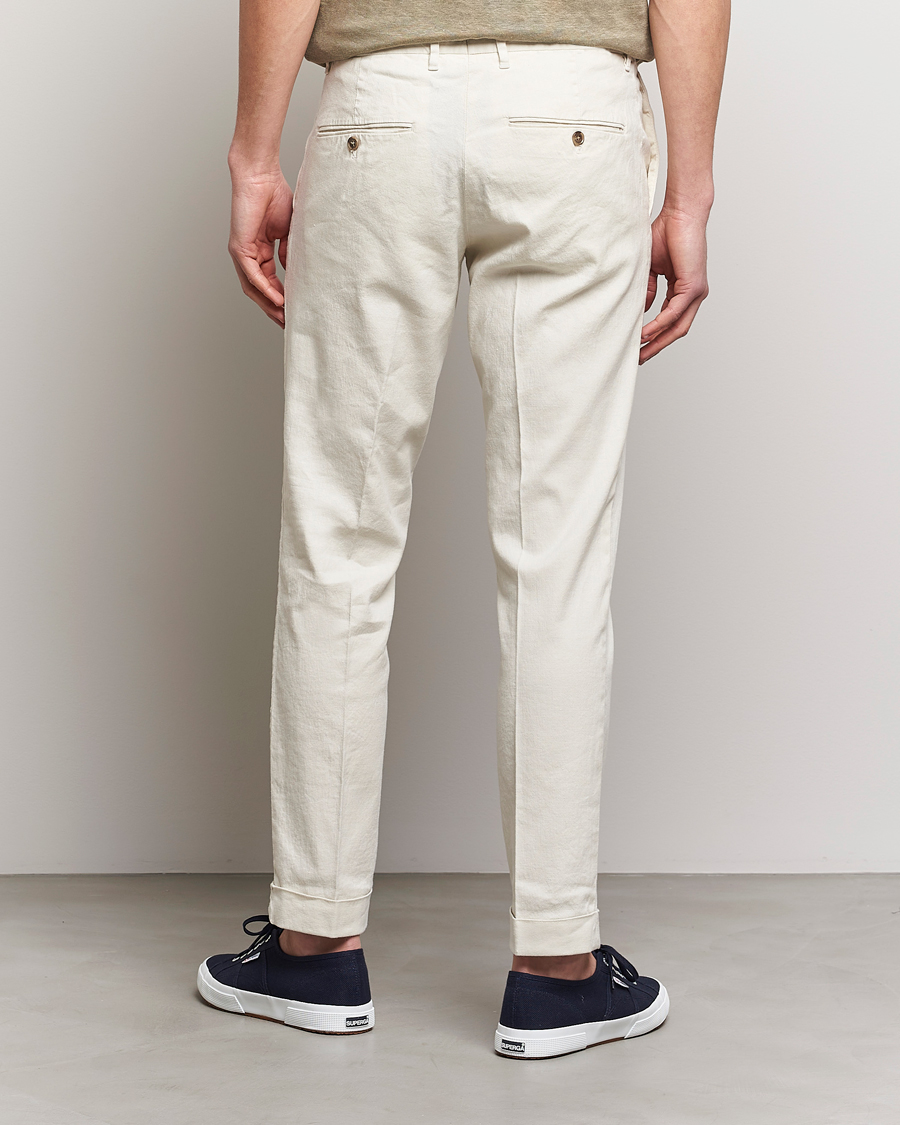 Homme | Pantalons | J.Lindeberg | Grant Stretch Cotton/Linen Trousers Turtledove