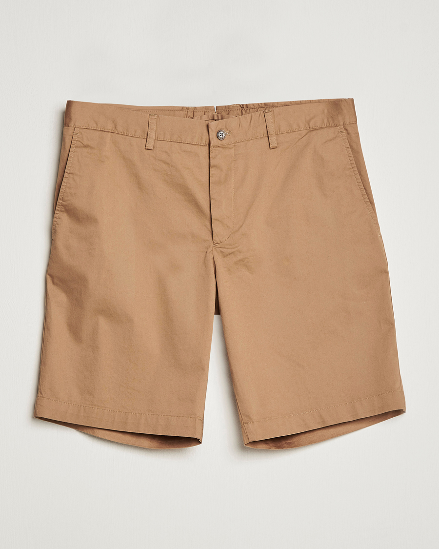 Homme | Shorts | J.Lindeberg | Nathan Super Satin Shorts Tiger Brown