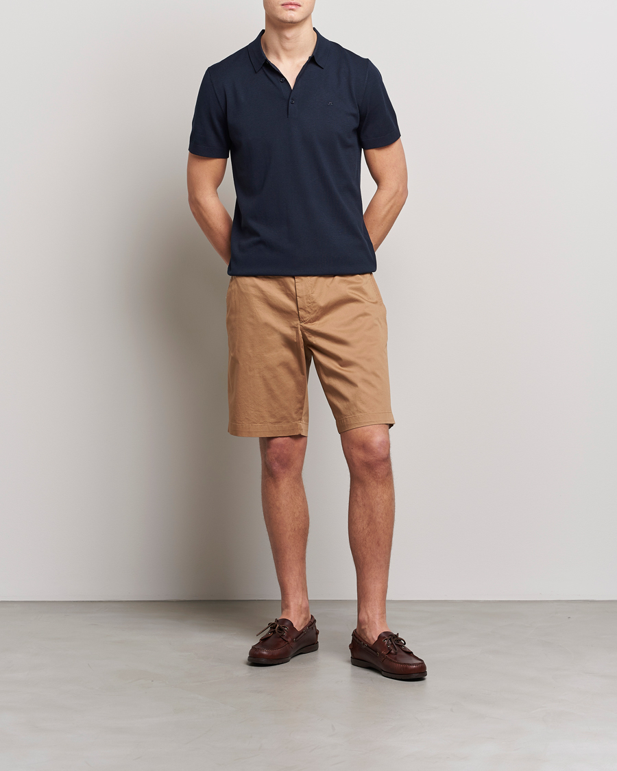 Homme | Shorts | J.Lindeberg | Nathan Super Satin Shorts Tiger Brown