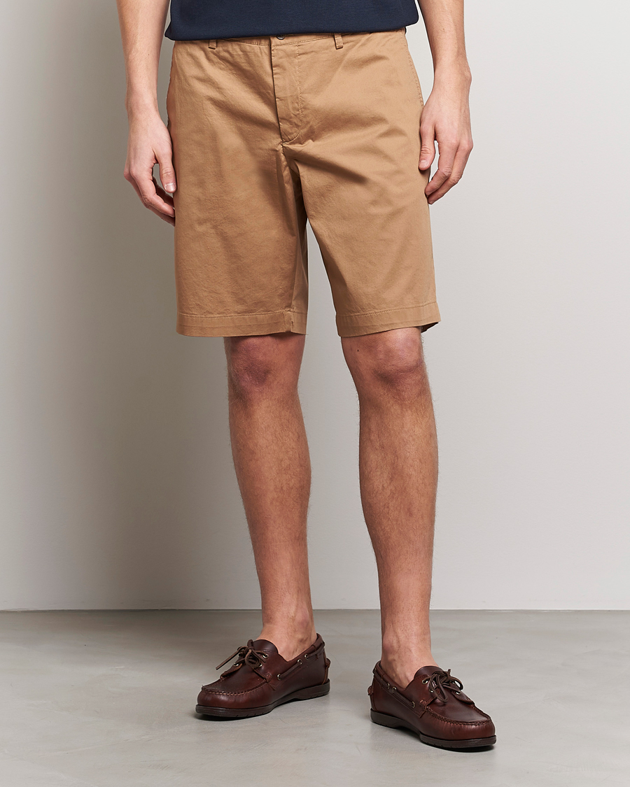Homme | Shorts | J.Lindeberg | Nathan Super Satin Shorts Tiger Brown