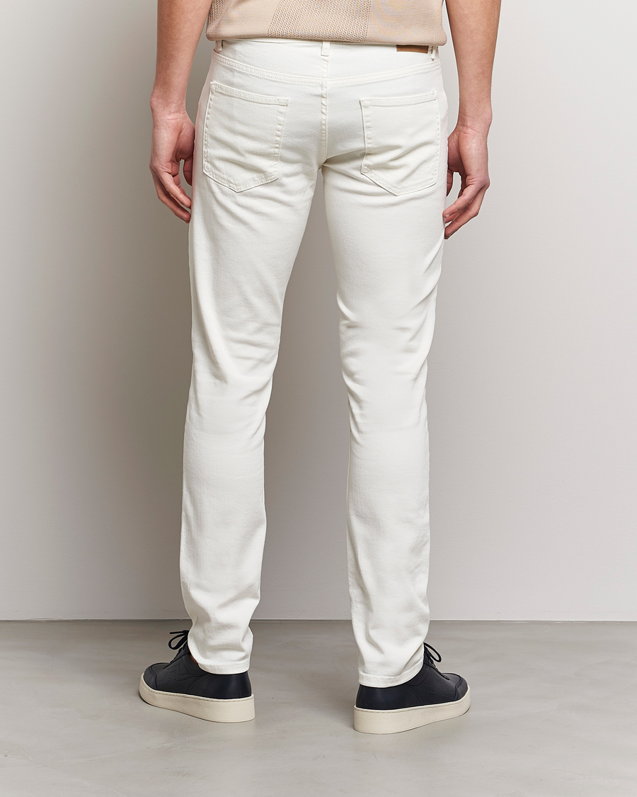 Homme | Pantalons | J.Lindeberg | Jay Solid Stretch 5-Pocket Trousers Cloud White