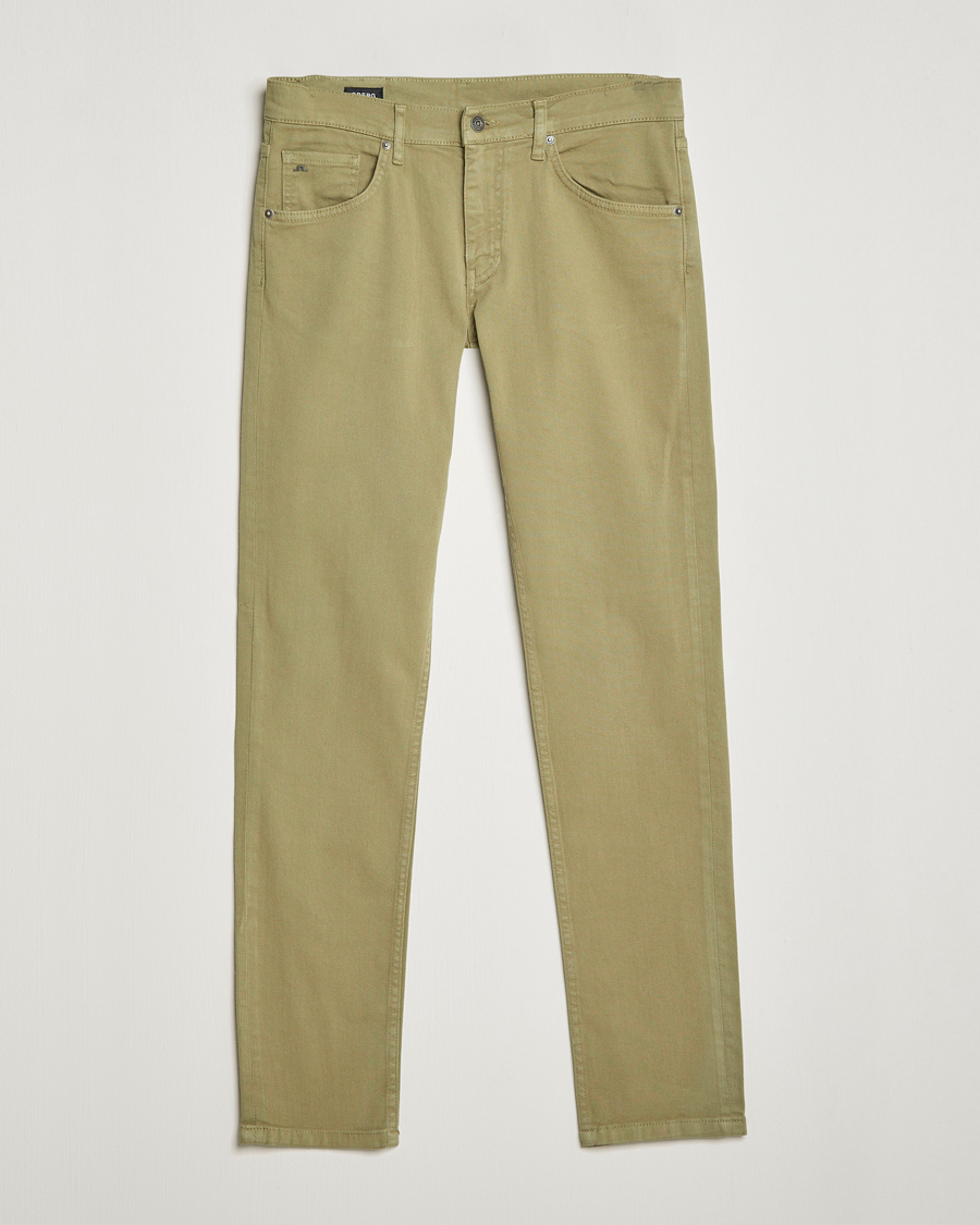 Homme | Pantalons | J.Lindeberg | Jay Solid Stretch 5-Pocket Trousers Aloe