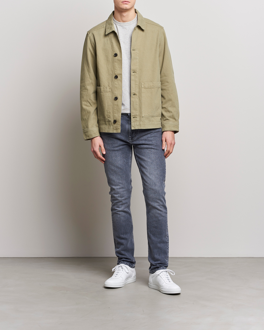 Homme | Jeans | J.Lindeberg | Cedar Greyish Organic Cotton Jeans Granite Grey