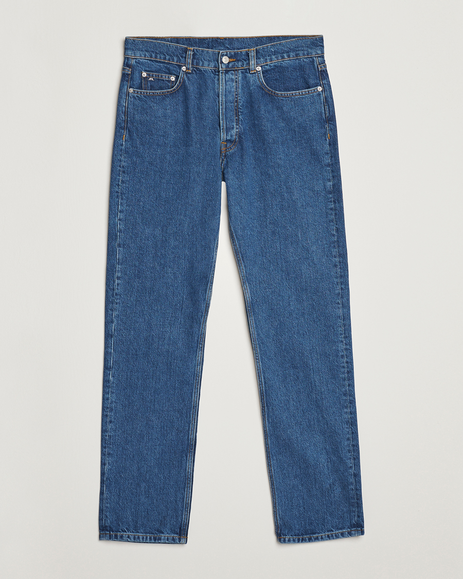 Homme | Jeans | J.Lindeberg | Cody Flat Indigo Regular Jeans Mid Blue