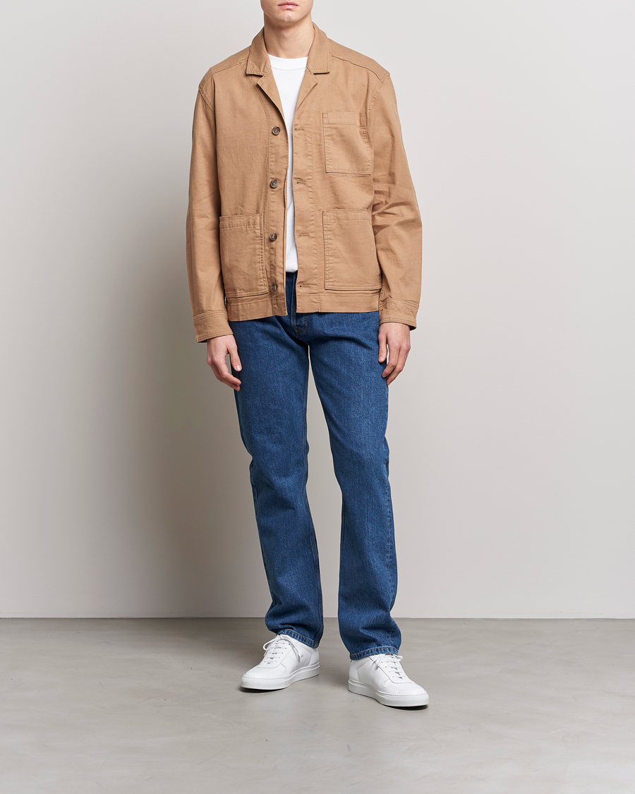 Homme | Jeans | J.Lindeberg | Cody Flat Indigo Regular Jeans Mid Blue