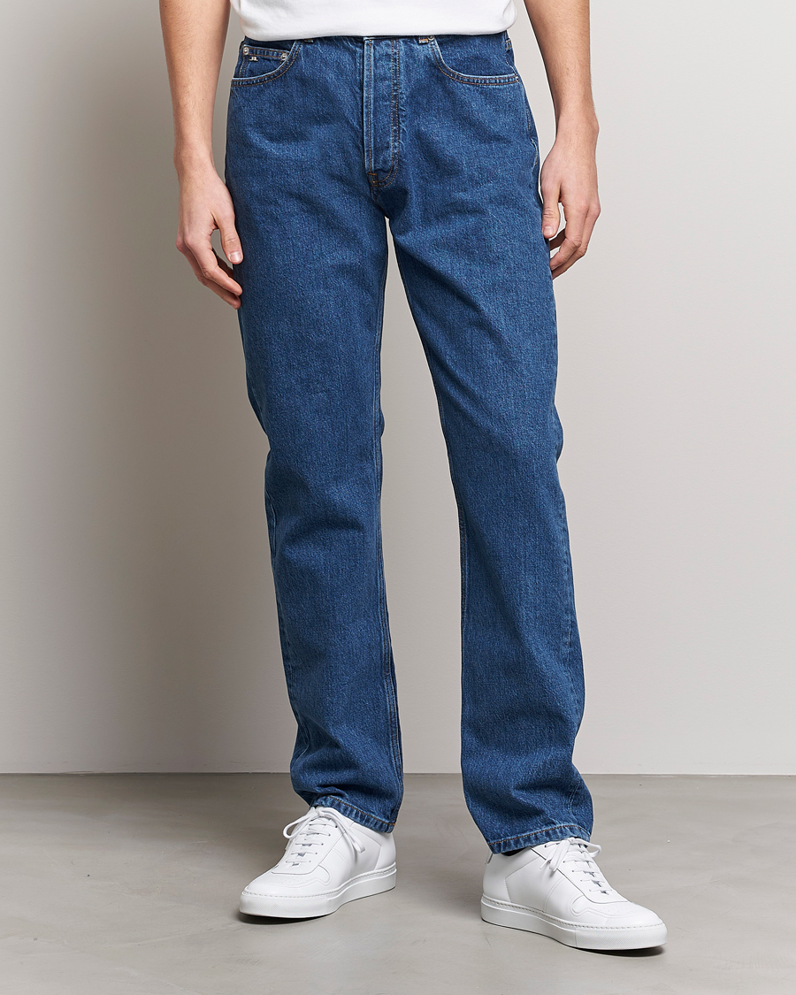 Homme | Jeans | J.Lindeberg | Cody Flat Indigo Regular Jeans Mid Blue