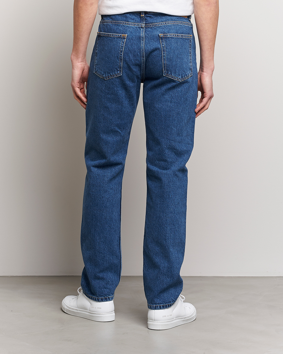 Homme | Jeans | J.Lindeberg | Cody Flat Indigo Regular Jeans Mid Blue