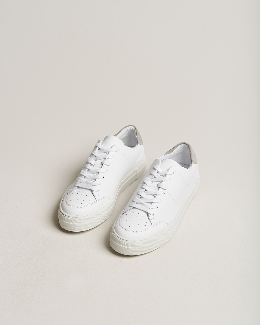 Homme | J.Lindeberg Art Signature Leather Sneaker White | J.Lindeberg | Art Signature Leather Sneaker White