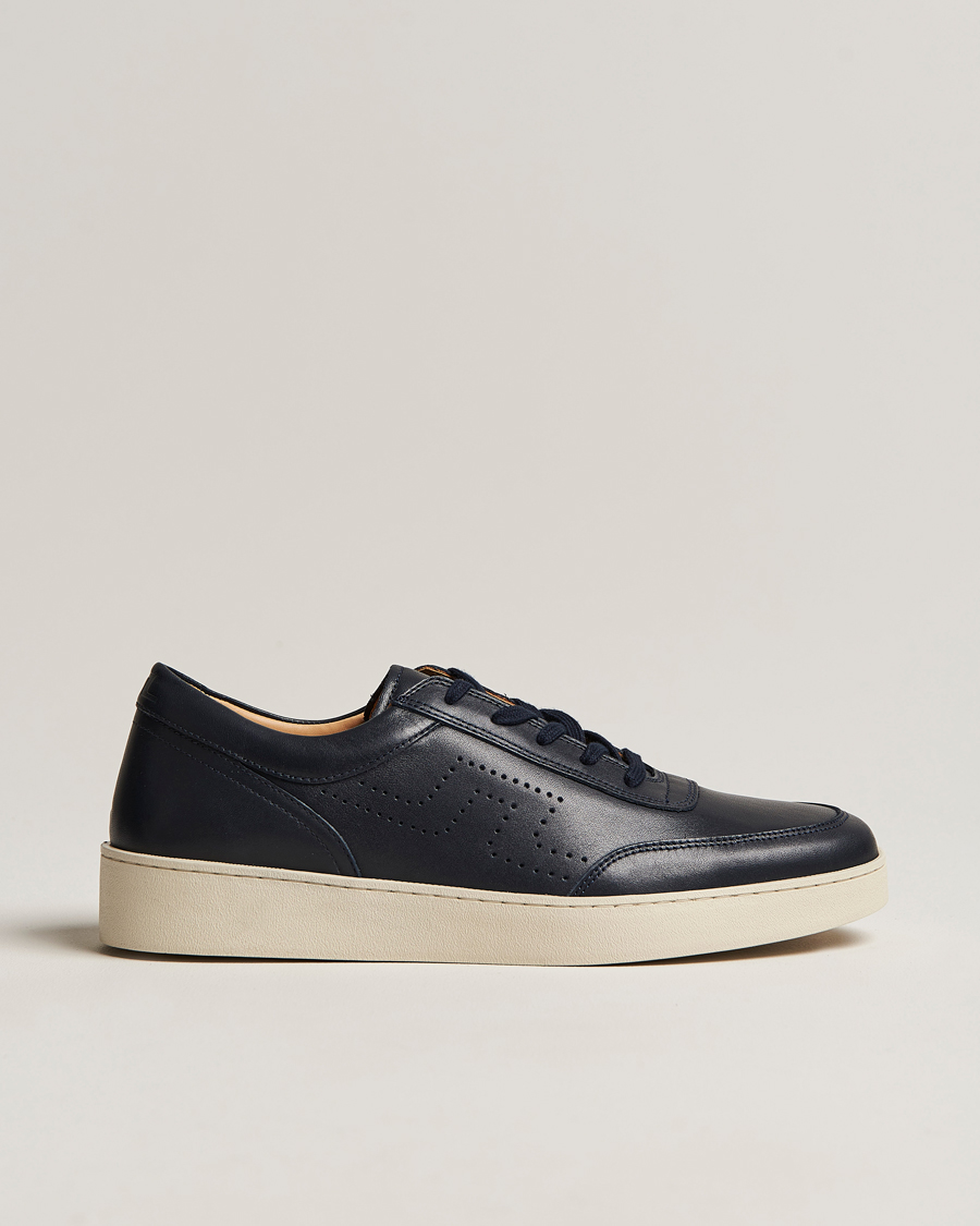 Homme | J.Lindeberg Art Tennis Leather Sneaker Navy | J.Lindeberg | Art Tennis Leather Sneaker Navy