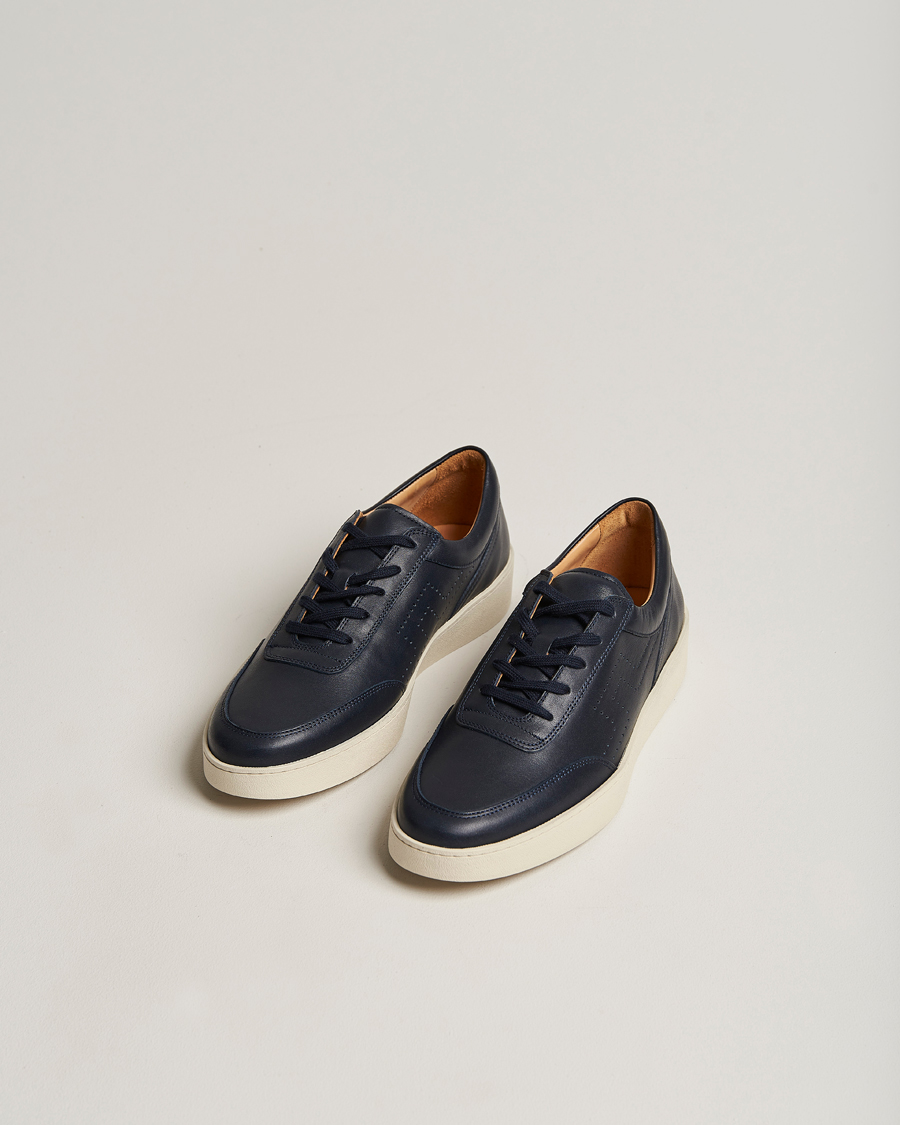 Homme | J.Lindeberg Art Tennis Leather Sneaker Navy | J.Lindeberg | Art Tennis Leather Sneaker Navy