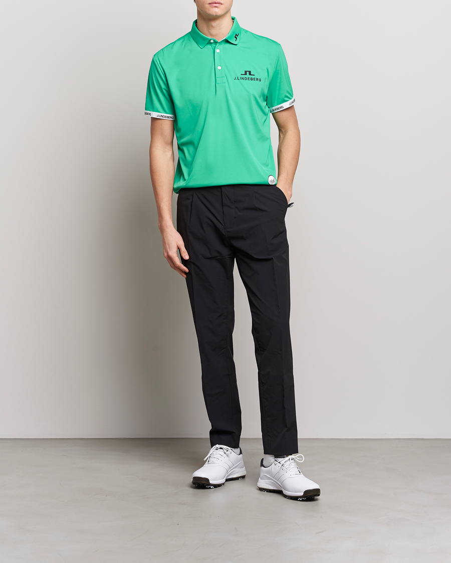 Homme | Polos | J.Lindeberg | KV PGA Printed Jersey Polo Blarney Green