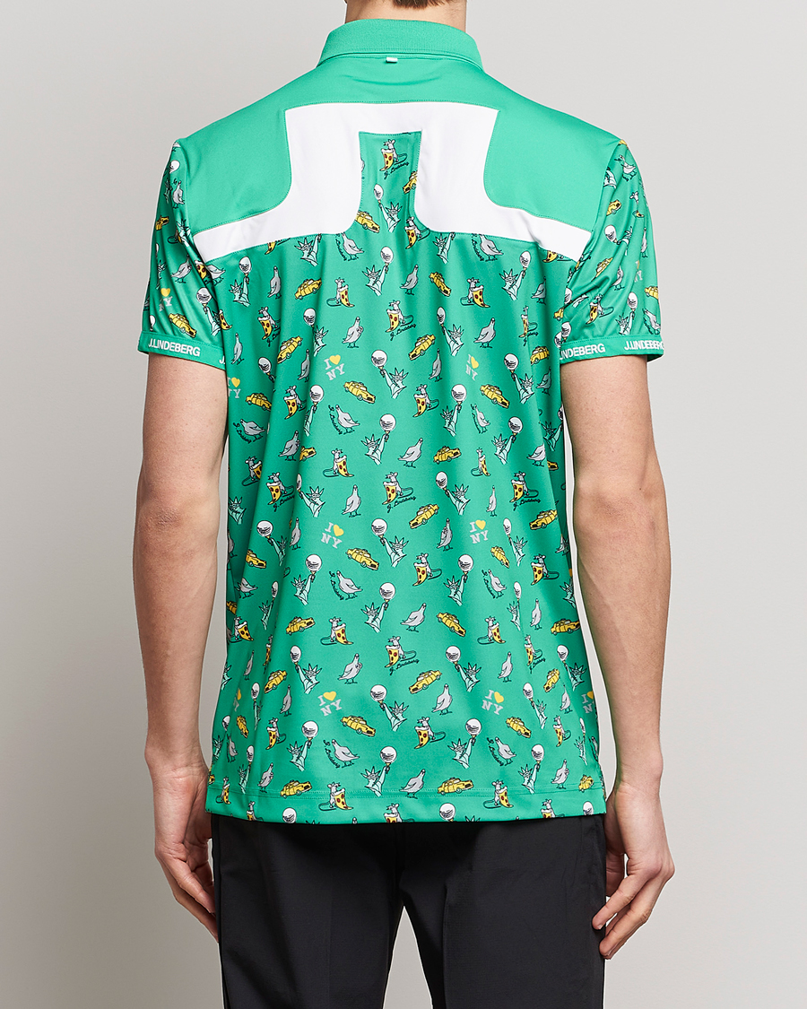 Homme | Polos | J.Lindeberg | Jeff PGA TX Jersey Polo Blarney Green