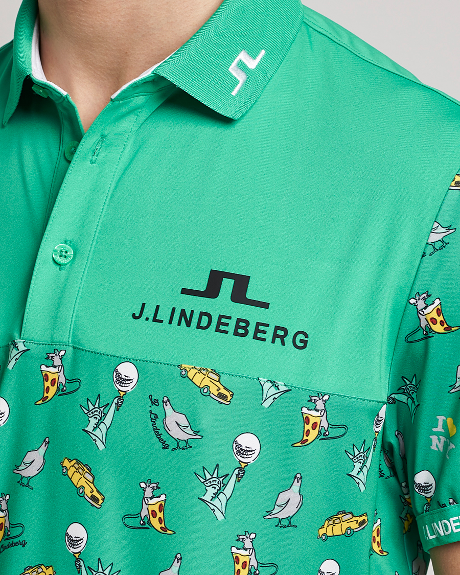Homme | Polos | J.Lindeberg | Jeff PGA TX Jersey Polo Blarney Green