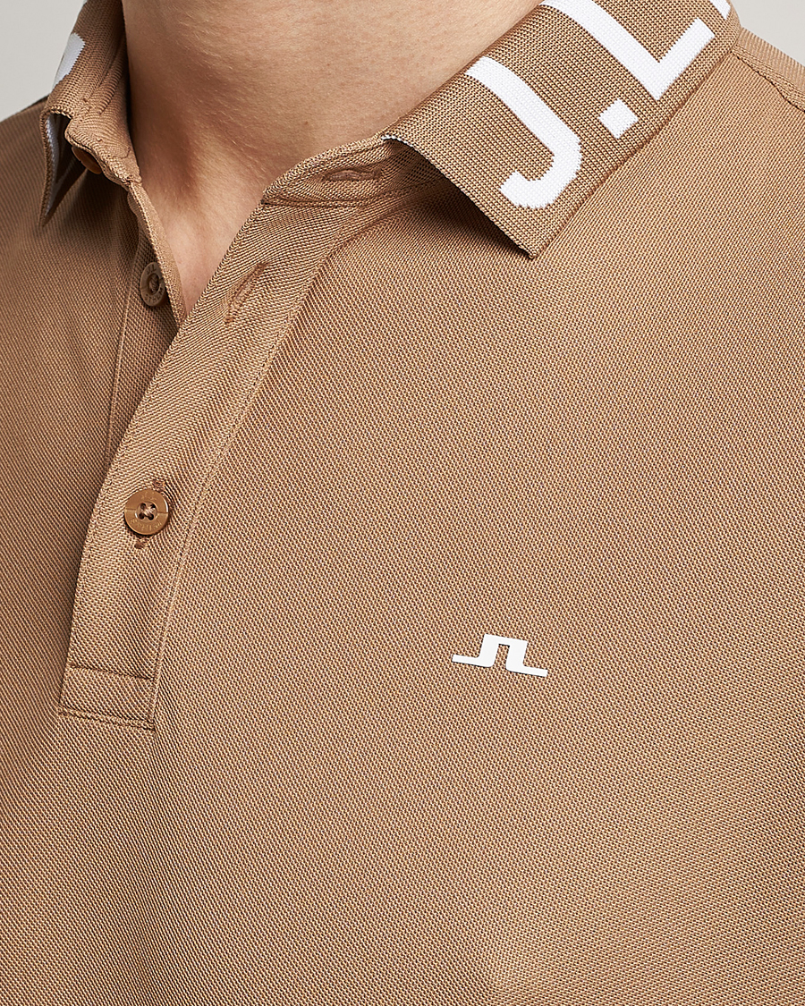 Homme | Polos | J.Lindeberg | Gus Regular Polo Tiger Brown