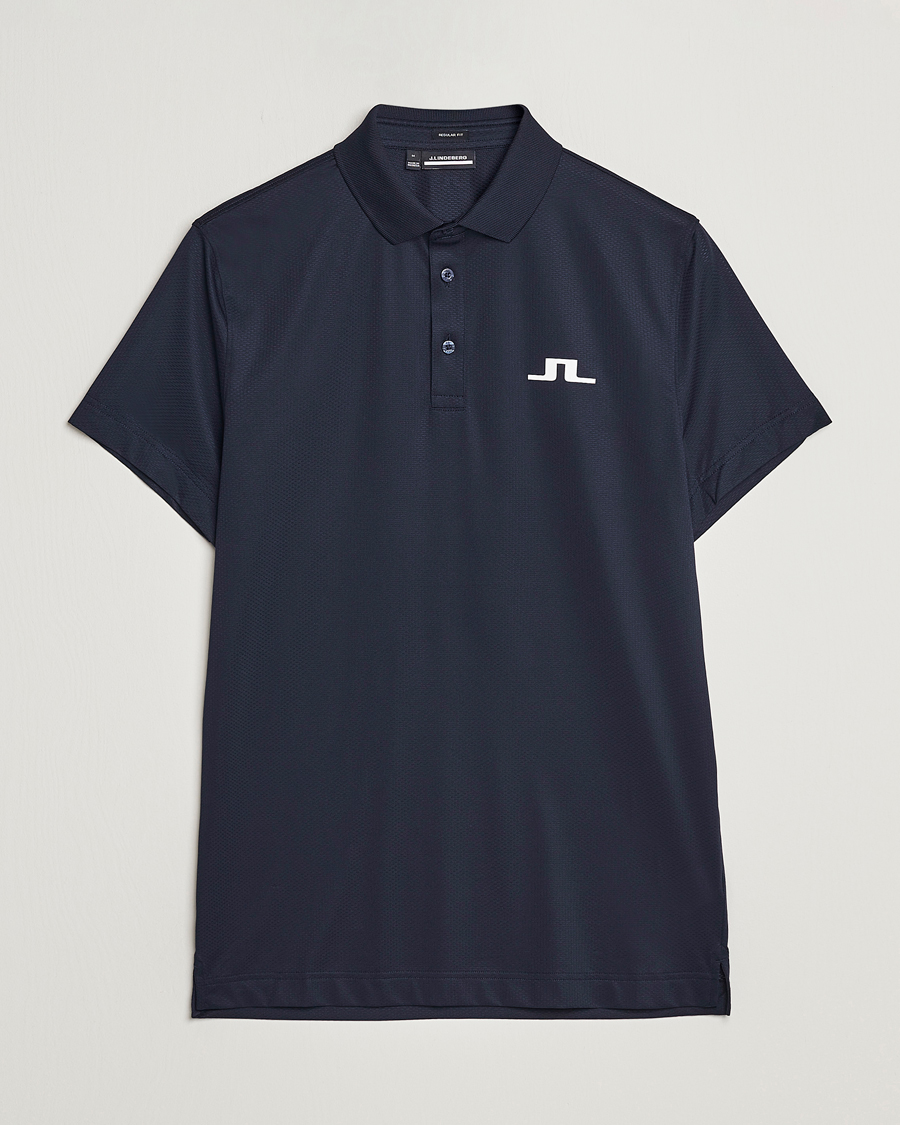 Homme | Polos | J.Lindeberg | Bridge Regular Fit Polo Navy