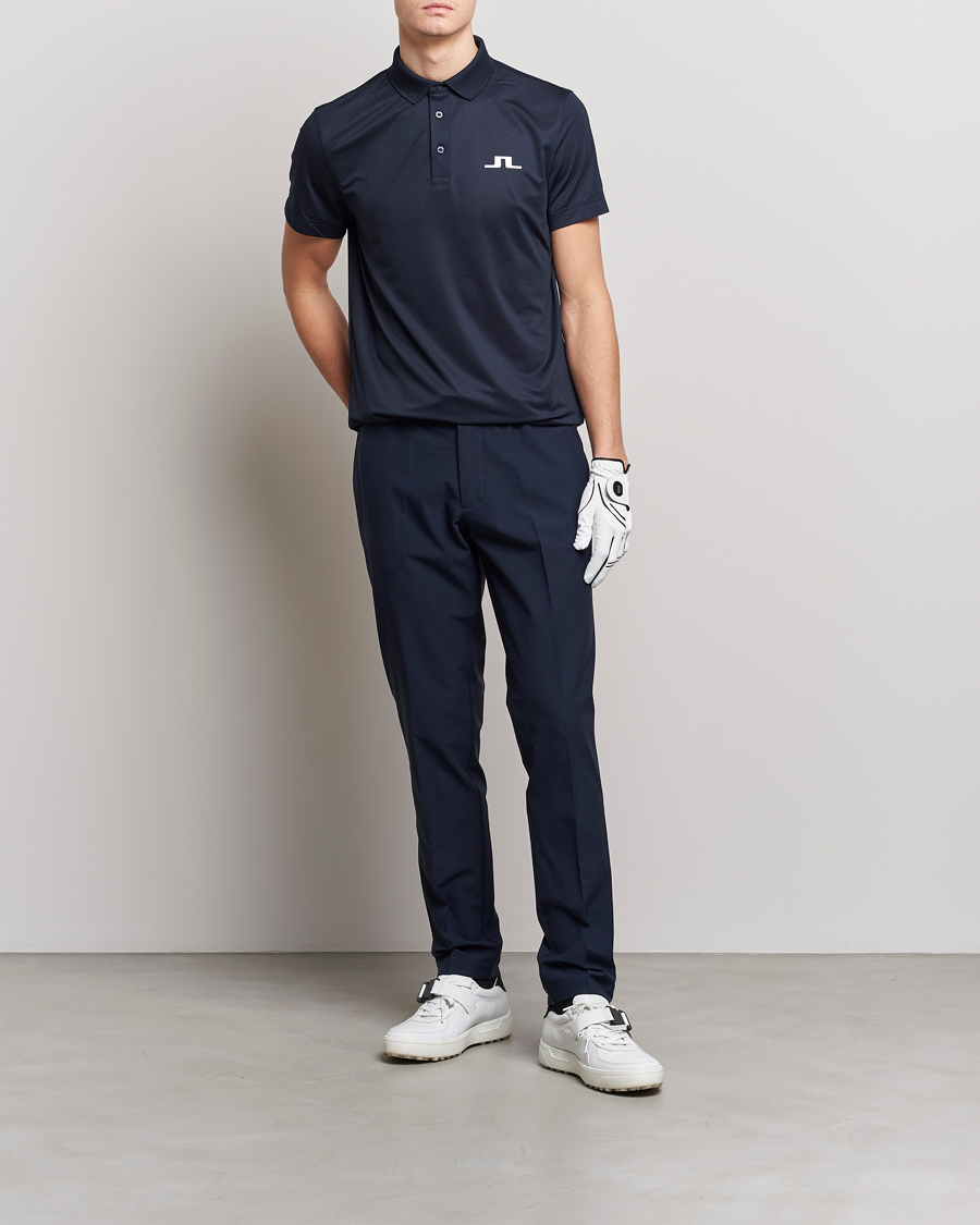 Homme | Polos | J.Lindeberg | Bridge Regular Fit Polo Navy
