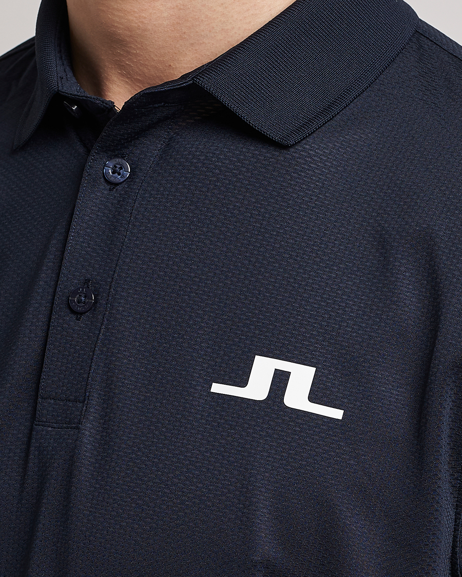 Homme | Polos | J.Lindeberg | Bridge Regular Fit Polo Navy