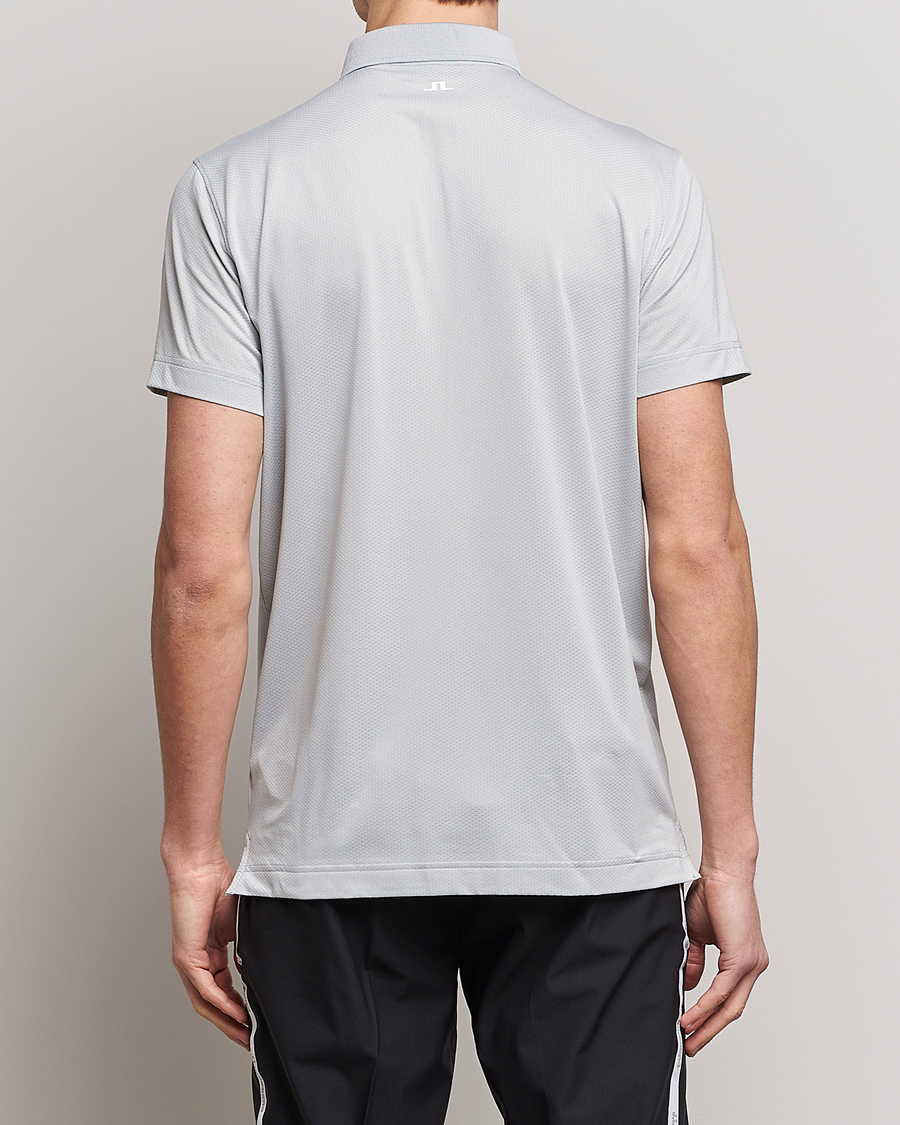 Homme | Polos | J.Lindeberg | Bridge Regular Fit Polo High Rise Grey