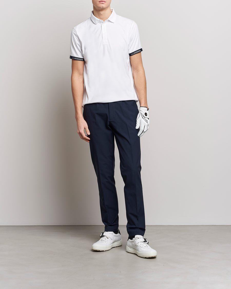 Homme | Polos | J.Lindeberg | Guy Regular Fit Polo White