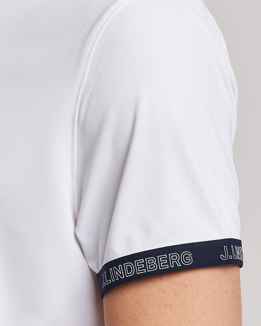 Homme | Polos | J.Lindeberg | Guy Regular Fit Polo White