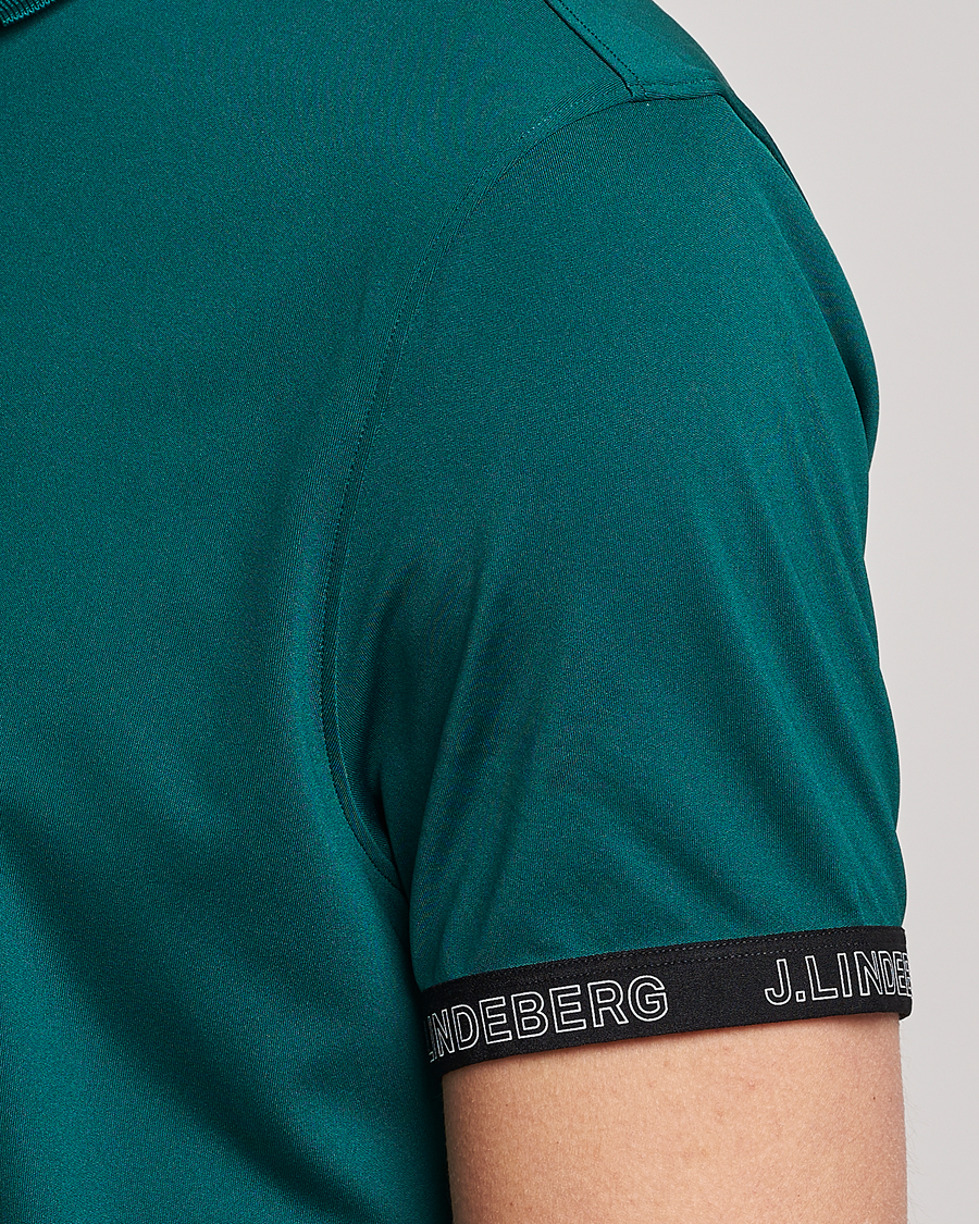 Homme | Polos | J.Lindeberg | Guy Regular Fit Polo Rain Forest