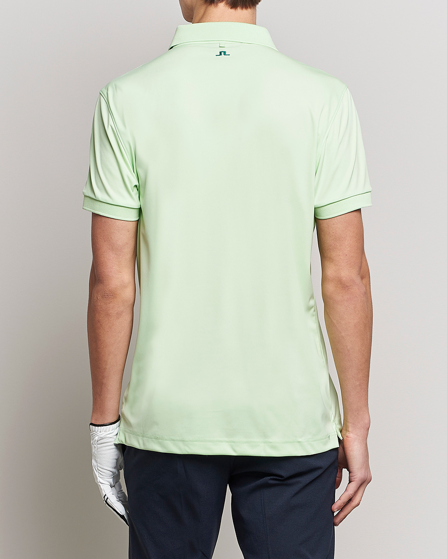 Homme | Polos | J.Lindeberg | Tour Tech Regular Fit Polo Patina Green