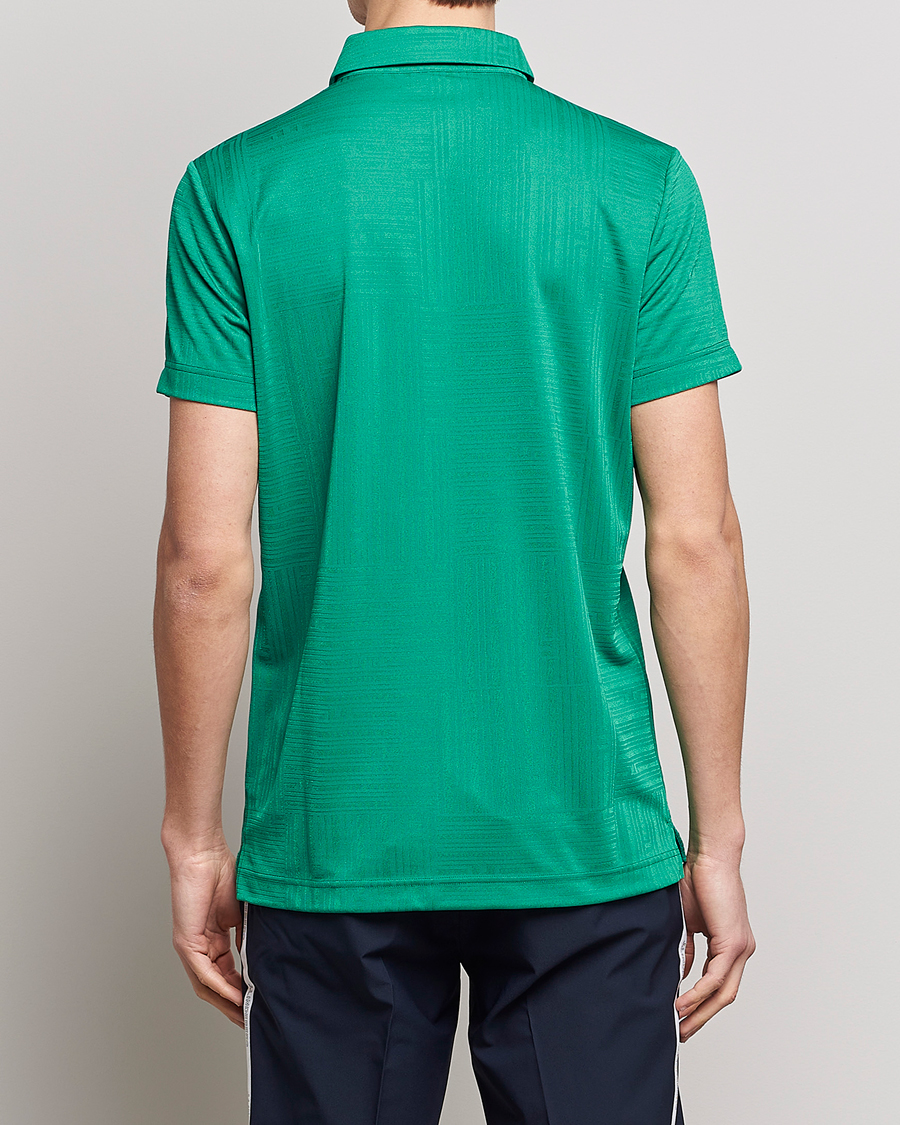 Homme | Polos | J.Lindeberg | Alfred Mesh Jacquard Regular Fit Polo Bosphorus