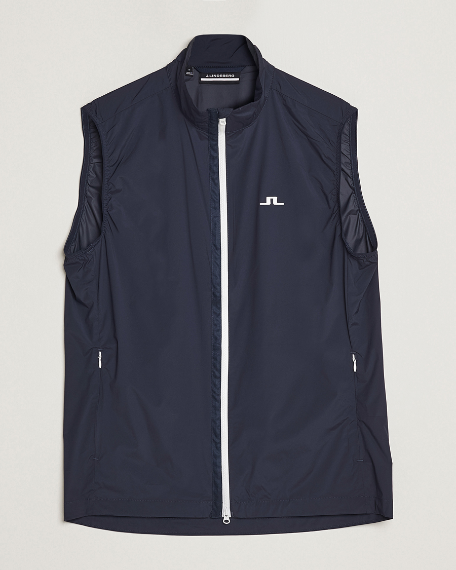 Homme | Gilets | J.Lindeberg | Ash Light Packable Vest Navy