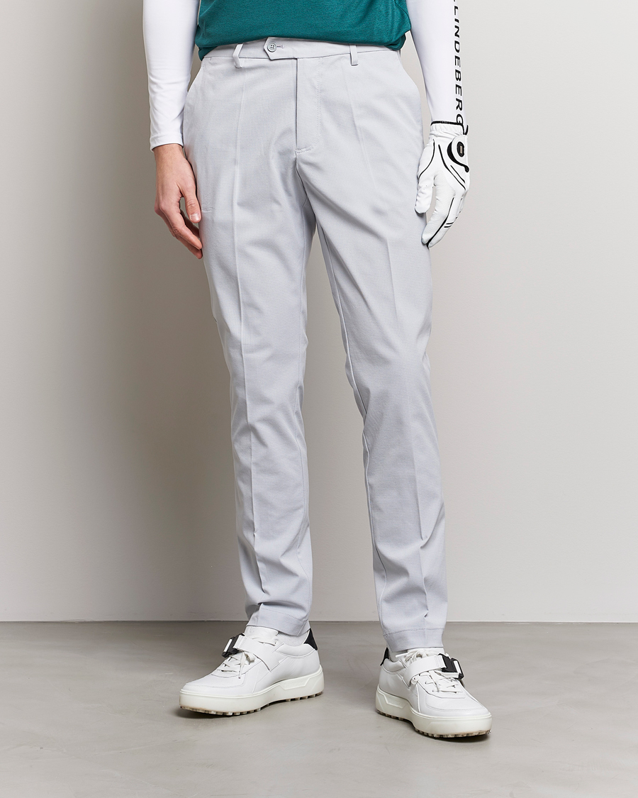 Homme | Pantalons | J.Lindeberg | Vent Golf Trousers High Rise Grey