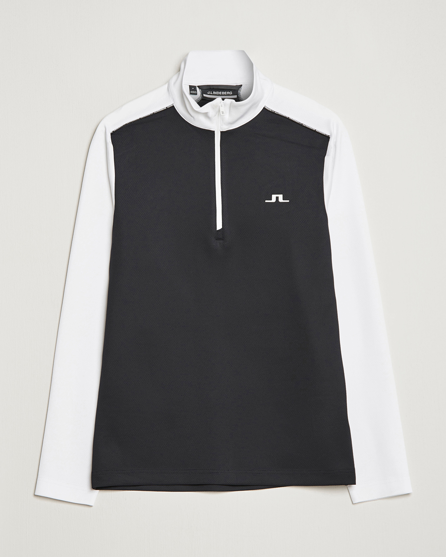 Homme | Pulls Et Tricots | J.Lindeberg | Terry Mid Layer Half Zip White