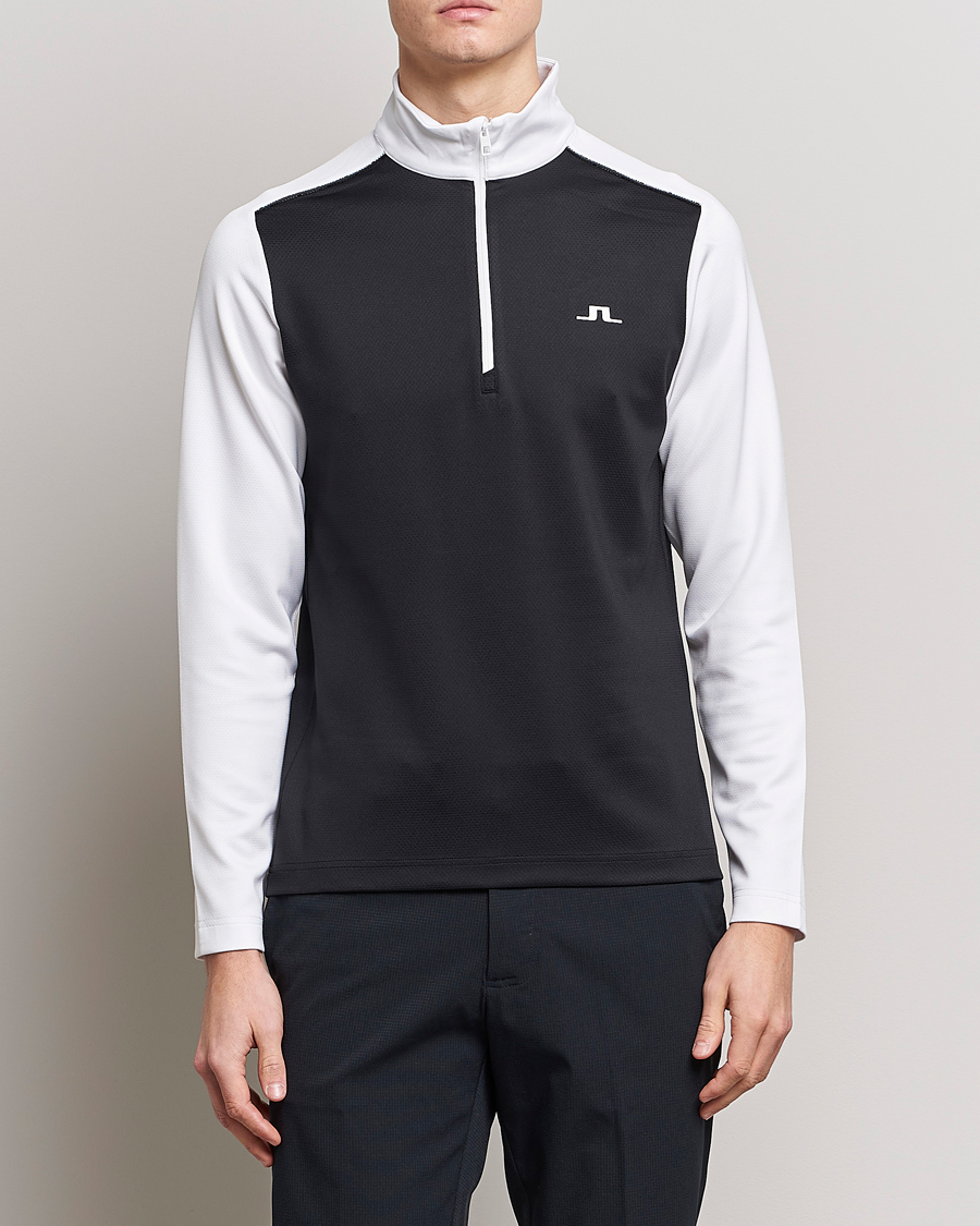 Homme | Pulls Et Tricots | J.Lindeberg | Terry Mid Layer Half Zip White