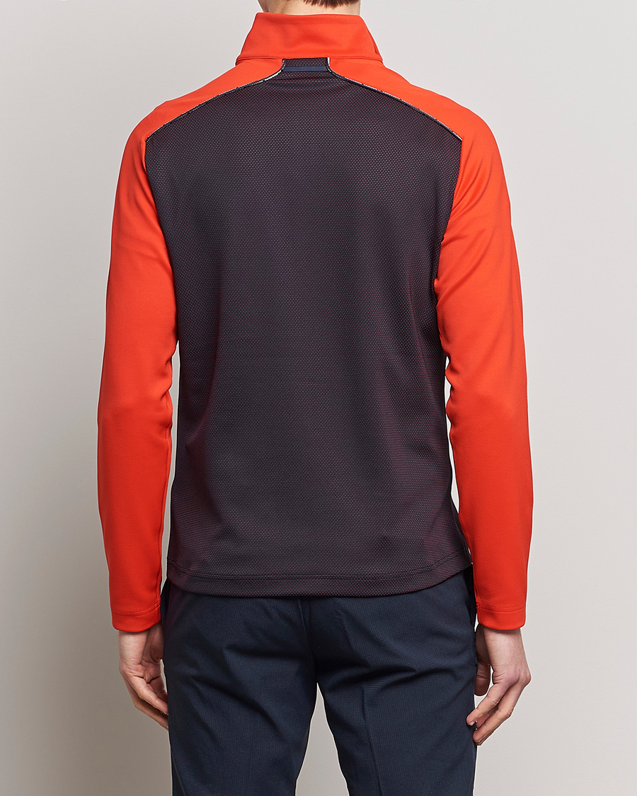 Homme | Pulls Et Tricots | J.Lindeberg | Terry Mid Layer Half Zip Fiery Red