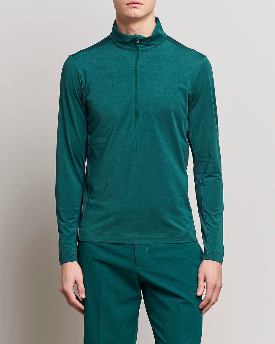 Homme | Pulls Et Tricots | J.Lindeberg | Luke Mid Layer Half Zip Rain Forest Melange