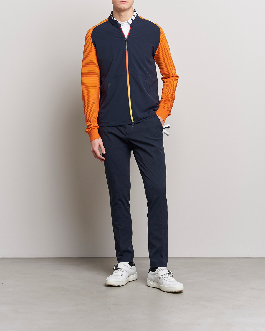 Homme | Manteaux Et Vestes | J.Lindeberg | Rolf Hybrid Knitted Jacket Navy