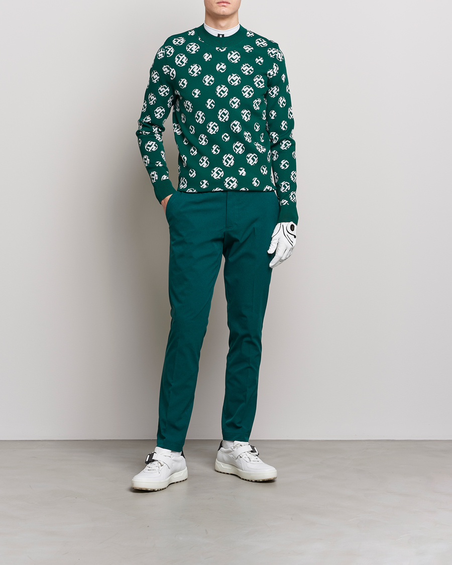 Homme | Pulls Et Tricots | J.Lindeberg | Gus Jaccquard Knitted Sweater Rain Forest
