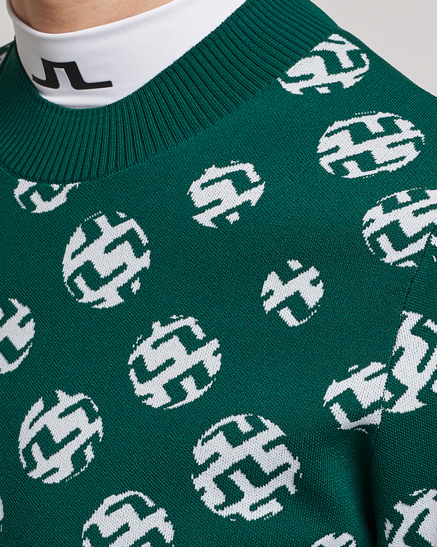 Homme | Pulls Et Tricots | J.Lindeberg | Gus Jaccquard Knitted Sweater Rain Forest