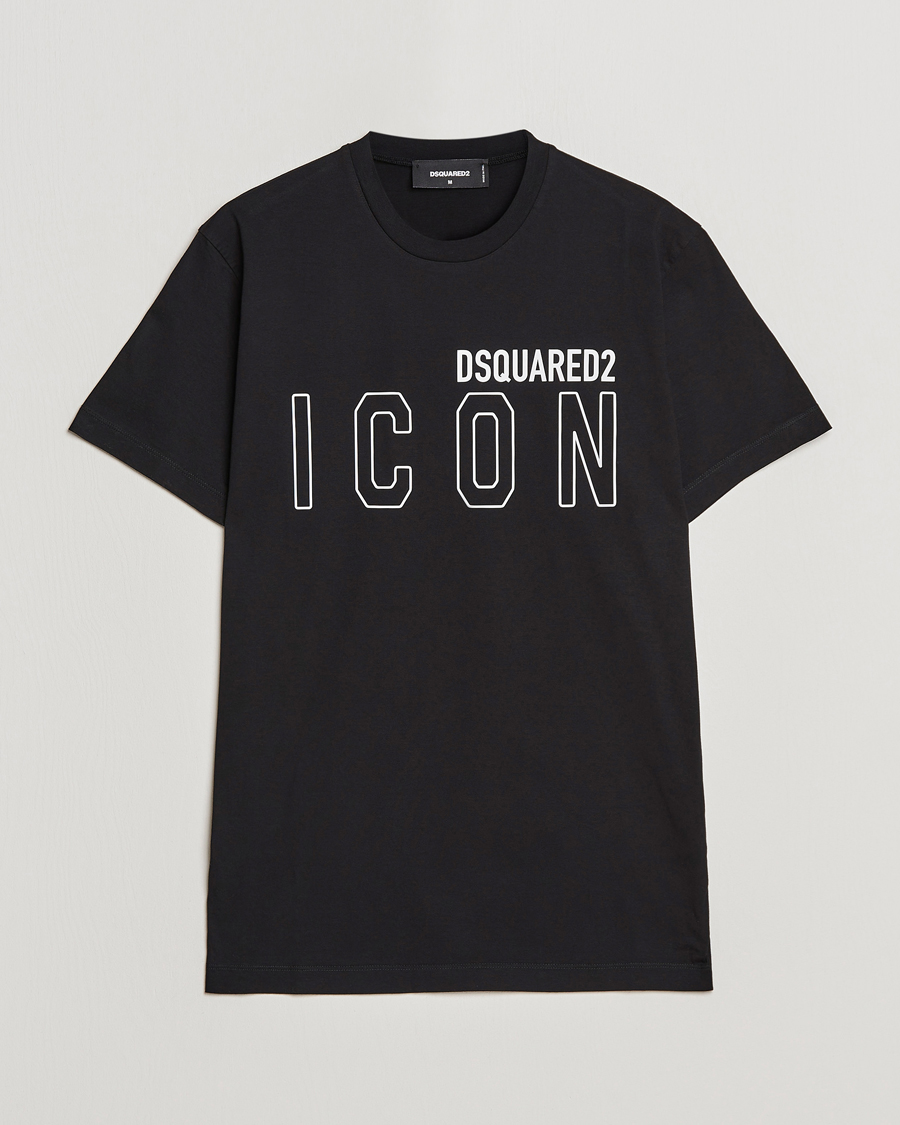 Homme | T-shirts | Dsquared2 | Icon Transparent Logo Tee Black