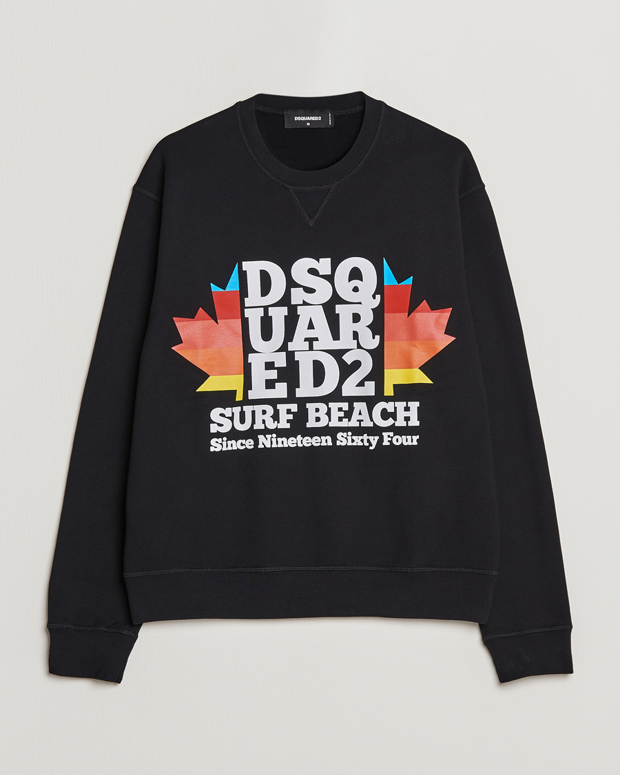 Homme | Pulls Et Tricots | Dsquared2 | Surf Beach Sweatshirt Black