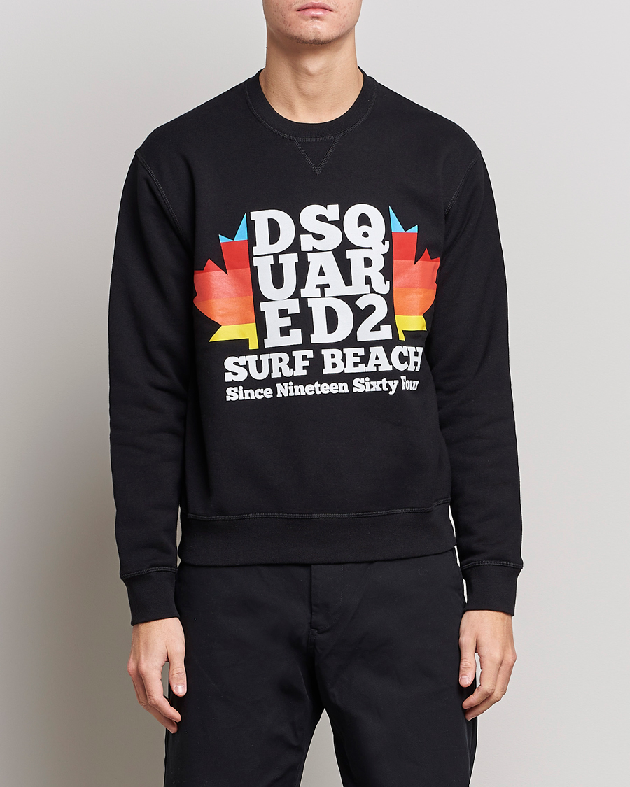 Homme | Pulls Et Tricots | Dsquared2 | Surf Beach Sweatshirt Black