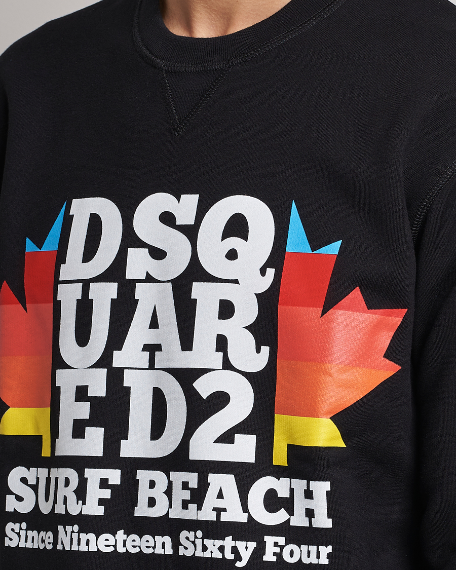 Homme | Pulls Et Tricots | Dsquared2 | Surf Beach Sweatshirt Black