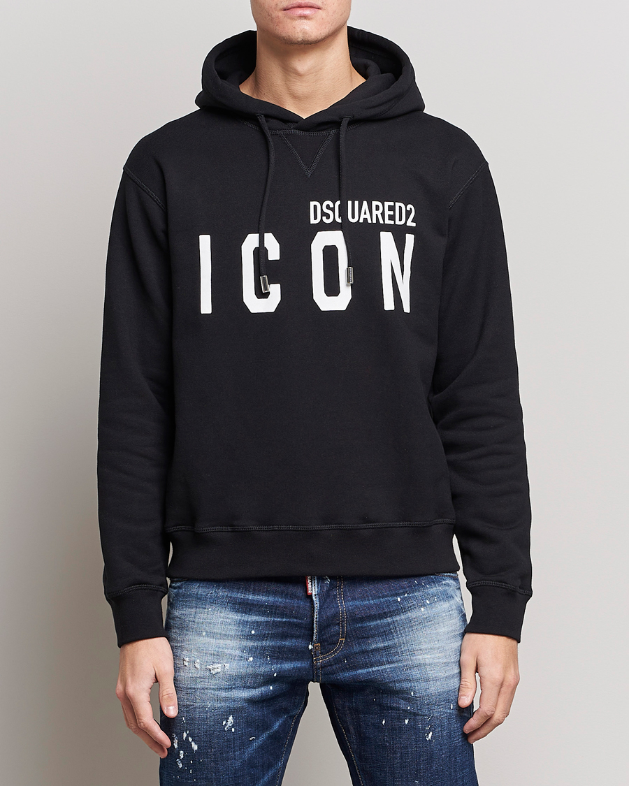 Homme |  | Dsquared2 | Icon Logo Hoodie Black