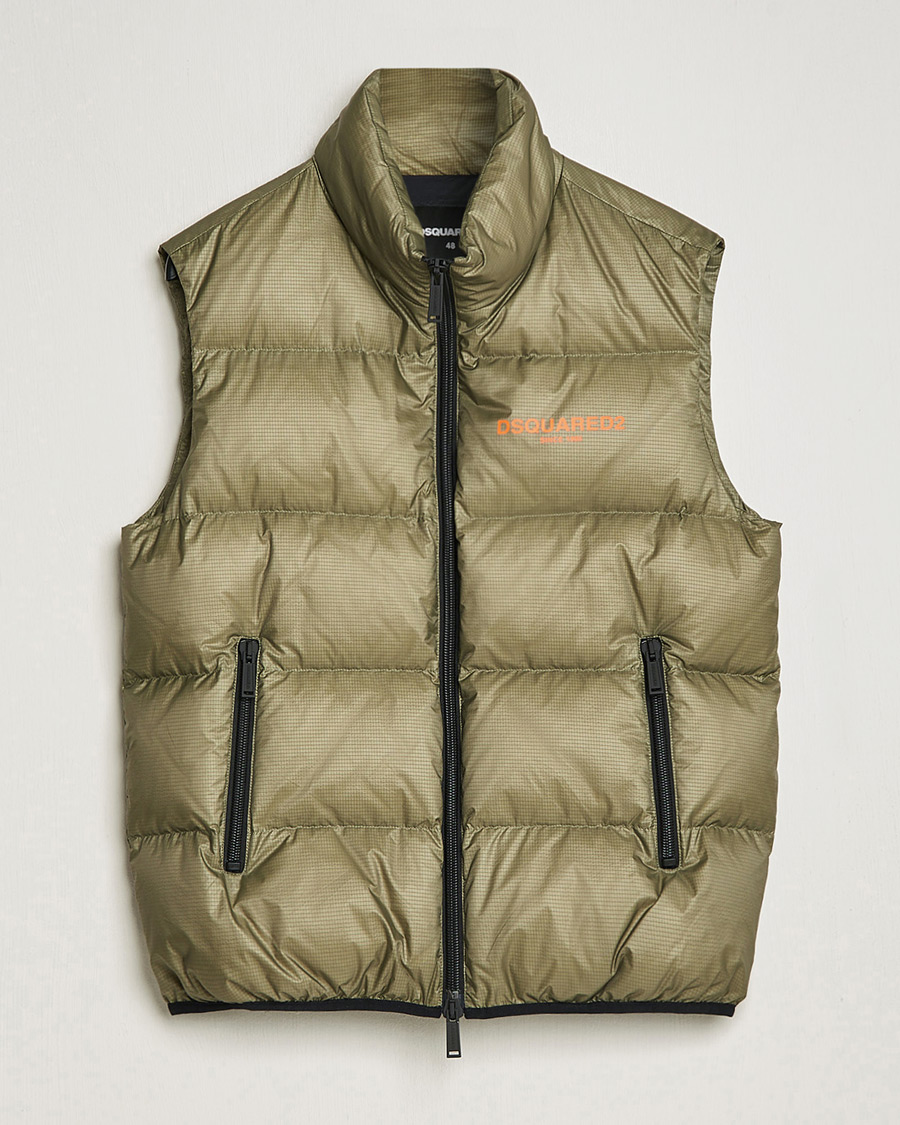 Homme | Gilets | Dsquared2 | Down Puffer Vest Military Green
